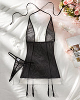 Mesh Lace Garter Maid Dress Set Avidlove-Chemises - Tophatter Daily Deals