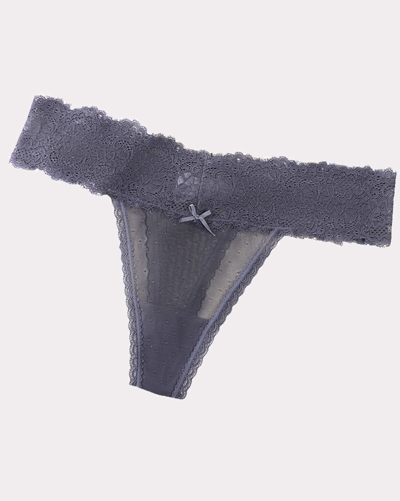 Lace Backless Panties Low Rise Briefs Royal Blue Avidlove-Panty - Tophatter Daily Deals