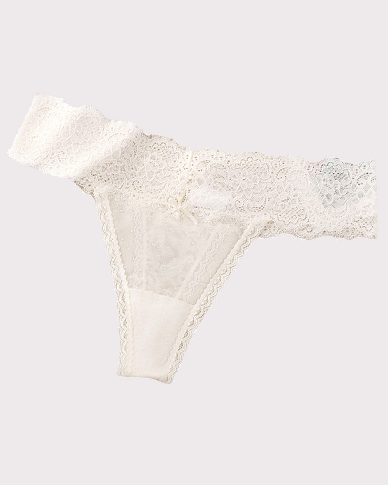 Lace Backless Panties Low Rise Briefs White Avidlove-Panty - Tophatter Daily Deals