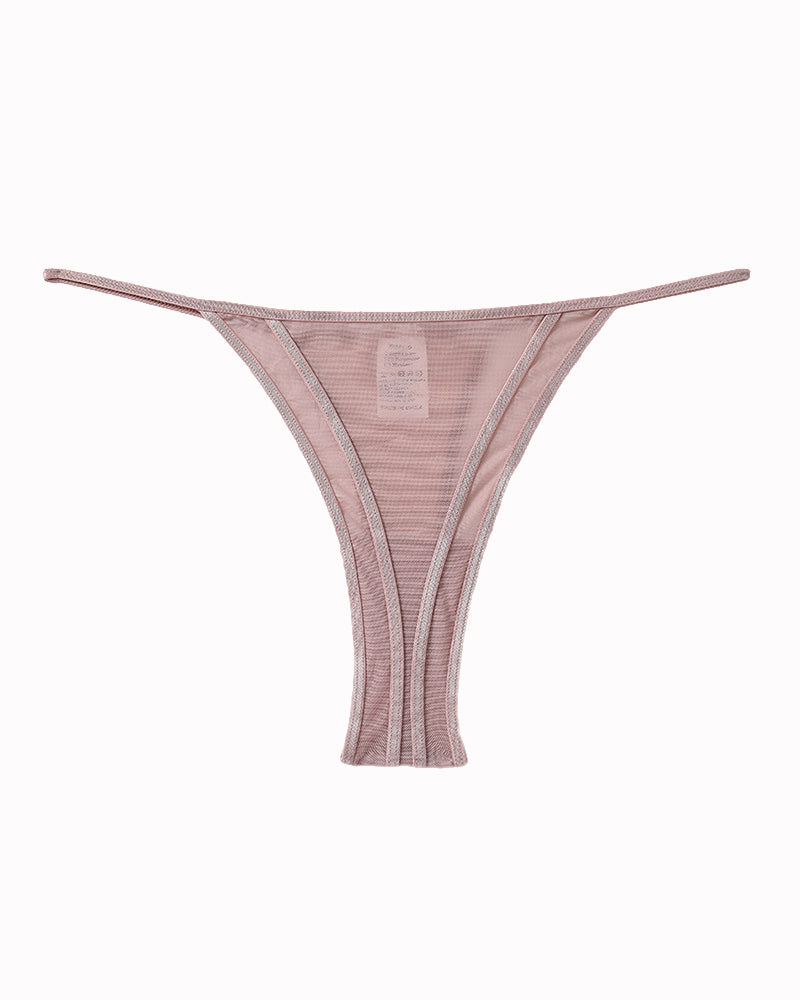 Embroidered Sheer Mesh Panties Pink Avidlove-Panty - Tophatter Daily Deals