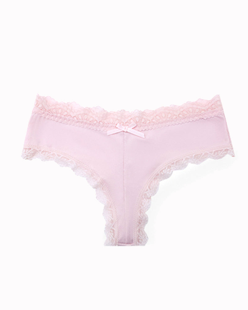 Hipster Lace Trim Seamless Panties Pink Avidlove-Panty - Tophatter Daily Deals