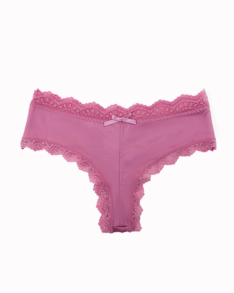 Hipster Lace Trim Seamless Panties Rose Red Avidlove-Panty - Tophatter Daily Deals