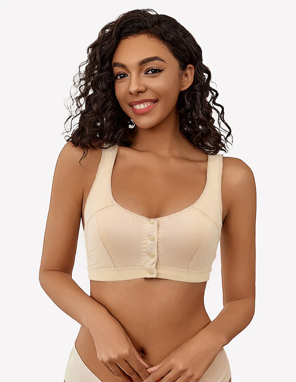 Front Clasp Non-Wired Bra Papaya Avidlove-Bra - Tophatter Daily Deals