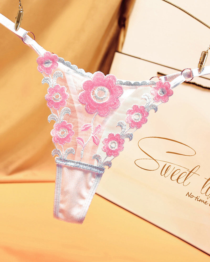 Low Waist Triangle Lace Thong Panties Avidlove-Panty - Tophatter Daily Deals