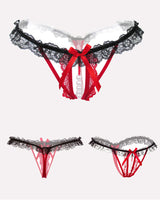 Lace Low-Rise Pearl Thong Panties Avidlove-Panty - Tophatter Daily Deals