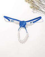 Pearl Rose See-Through Thong Panties Blue Avidlove-Panty - Tophatter Daily Deals