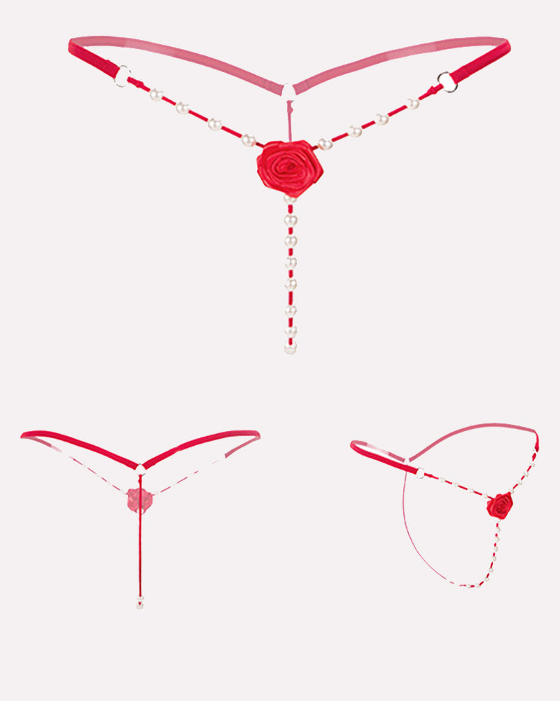 Pearl Rose See-Through Thong Panties Avidlove-Panty - Tophatter Daily Deals