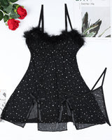 Diamond See-Through Elastic Slit Dress Set Avidlove-Chemises - Tophatter Daily Deals