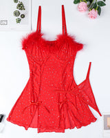 Diamond See-Through Elastic Slit Dress Set Avidlove-Chemises - Tophatter Daily Deals