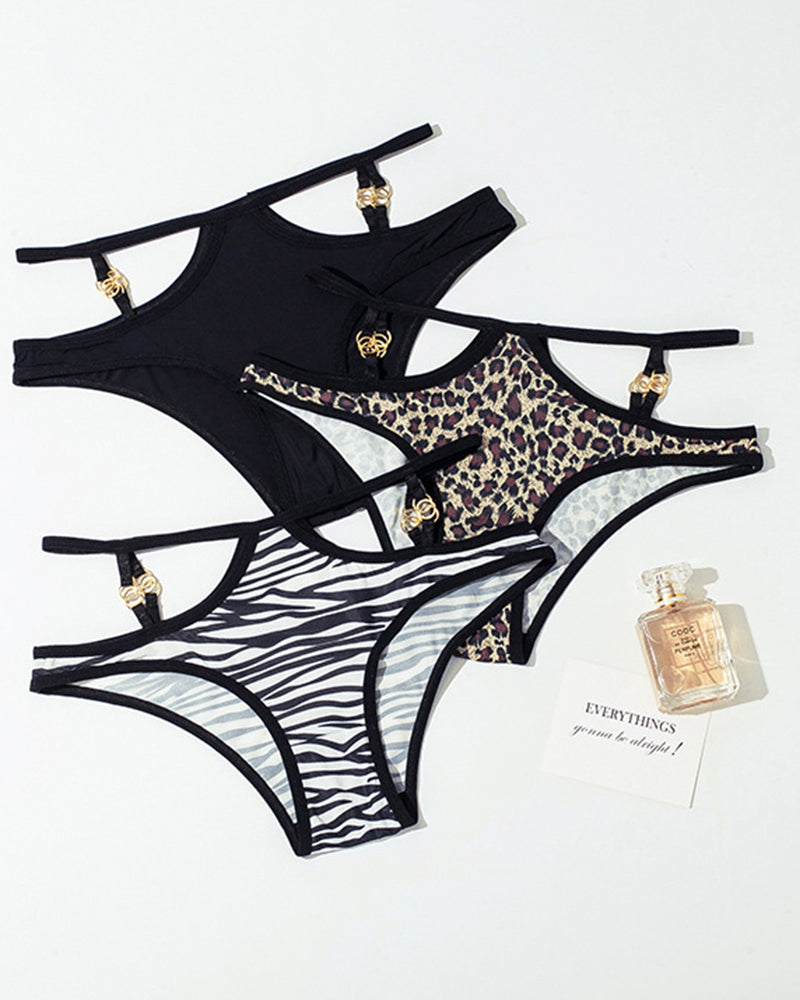 Animal Print Metal Button Panties Avidlove-Panty - Tophatter Daily Deals