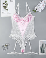 Lace Bow Mesh Bodysuit Avidlove-Bodysuits - Tophatter Daily Deals