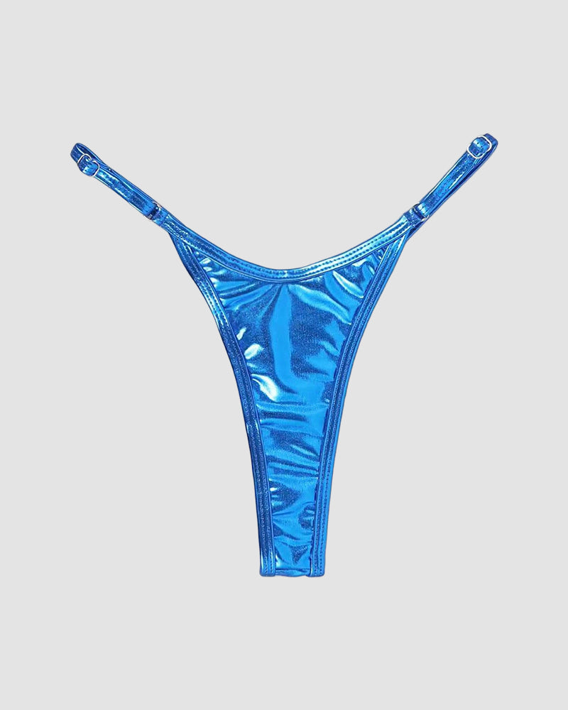 Strappy Leather Thong Blue Avidlove-Panty - Tophatter Daily Deals