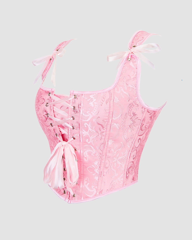 1950s 13 Boned Cotton Lace-Up Corset Avidlove-Corset - Tophatter Daily Deals