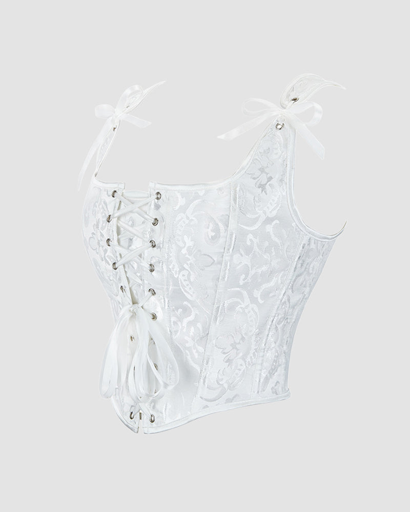 1950s 13 Boned Cotton Lace-Up Corset Avidlove-Corset - Tophatter Daily Deals