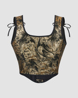 1950s 13 Boned Cotton Golden Corset Avidlove-Corset - Tophatter Daily Deals