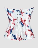 1960s 14 Bone Cotton Five-Pointed Star Corset Avidlove-Corset - Tophatter Daily Deals