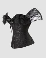 1950s 12 Boned Cotton Jacquard Lace Corset Avidlove-Corset - Tophatter Daily Deals