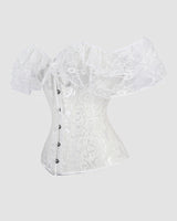 1950s 12 Boned Cotton Jacquard Lace Corset Avidlove-Corset - Tophatter Daily Deals