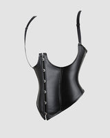 1980s 10 Boned Leather Suspenders Corset Avidlove-Corset - Tophatter Daily Deals