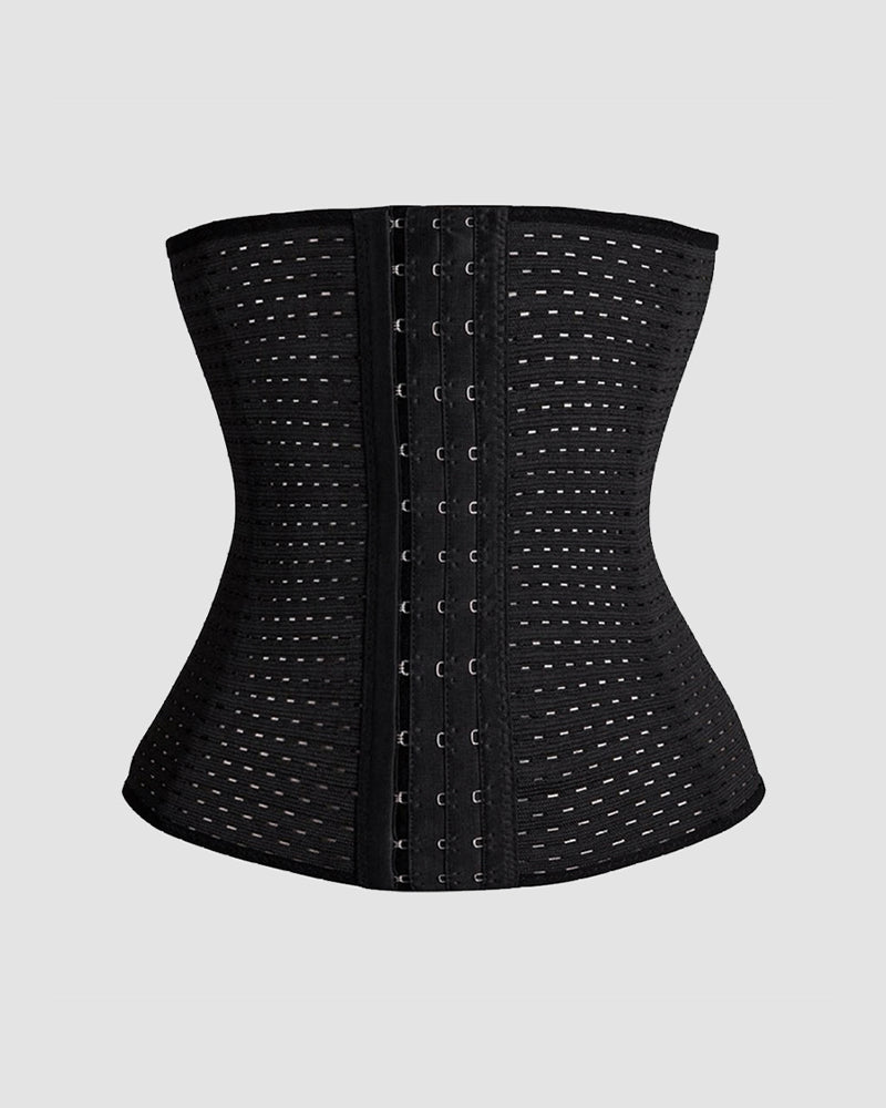 Hollow Plastic Belt Three-Breasted Corset Black Avidlove-Corset - Tophatter Daily Deals