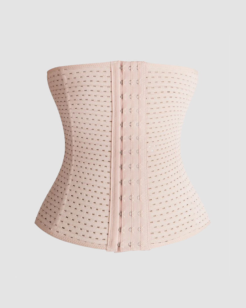 Hollow Plastic Belt Three-Breasted Corset Brown Avidlove-Corset - Tophatter Daily Deals
