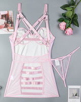 Leather Cut-Out Back Dress Avidlove-Dresses - Tophatter Daily Deals