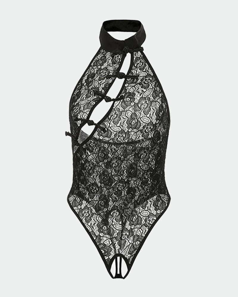⚡Flash Sale-Open Crotch Cheongsam Bodysuit Avidlove-Bodysuits - Tophatter Daily Deals