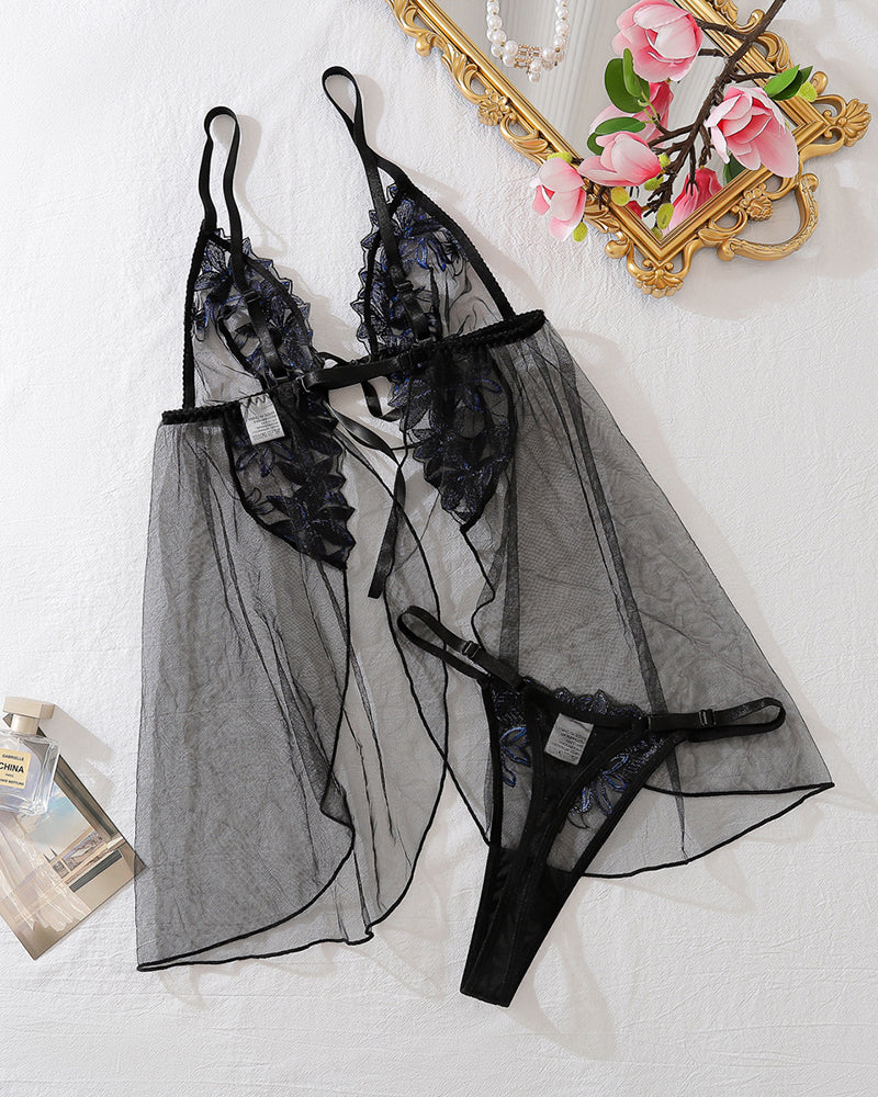 Mesh Lace See-through No-Take-Off Nightdress Avidlove-Chemises - Tophatter Daily Deals