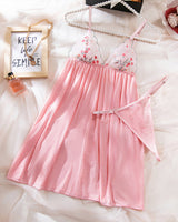 Embroidered Suspender Deep V Nightdress Avidlove-Chemises - Tophatter Daily Deals