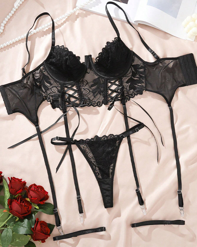 Hollow Body Shaping Strap Bra Set Avidlove-Bra Sets - Tophatter Daily Deals
