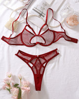 Fishnet Hollow Bra Set Avidlove-Bra Sets - Tophatter Daily Deals