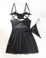 Transparent Cupless Suspender Nightdress Avidlove-Dresses - Tophatter Daily Deals
