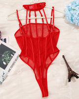 ⚡Flash Sale-See-Through Patchwork Bodysuit Avidlove-Bodysuits - Tophatter Daily Deals