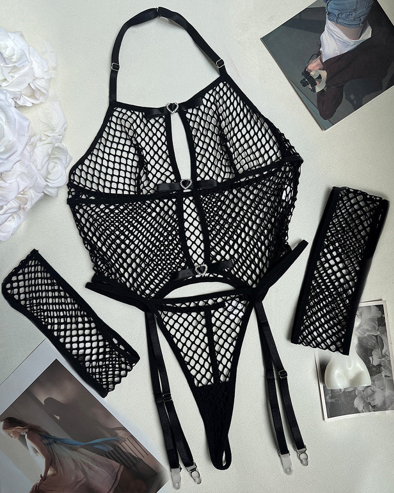 Fishnet See-Through Bra Sets Avidlove-Corset - Tophatter Daily Deals