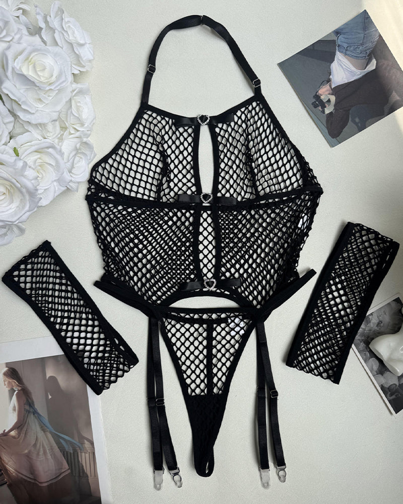 Fishnet See-Through Bra Sets Avidlove-Corset - Tophatter Daily Deals