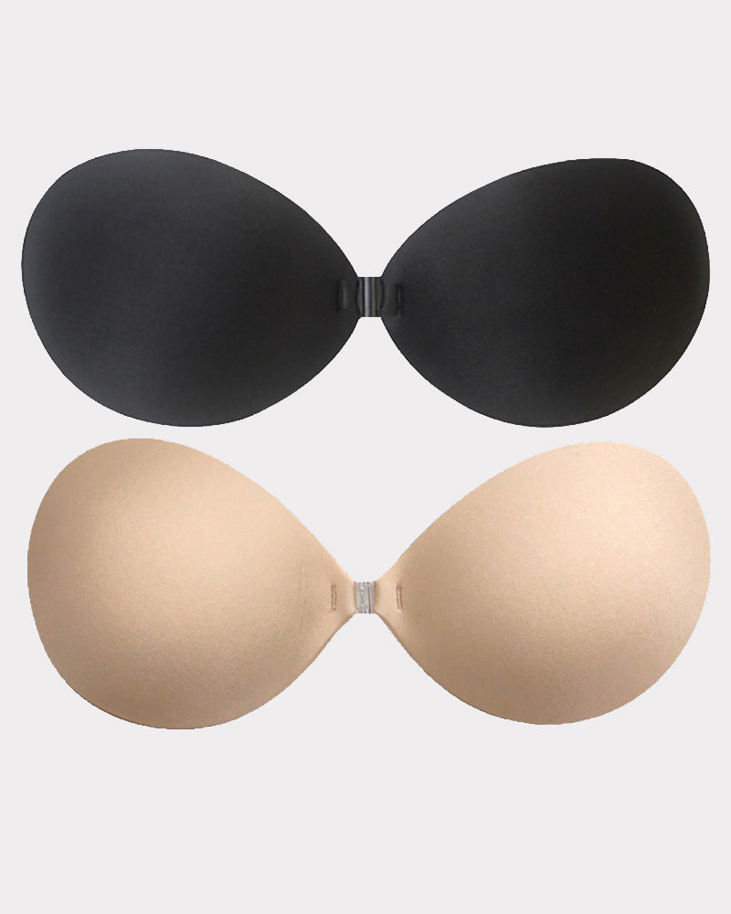 Invisible Push Up Stick On Bras Black+Skin Avidlove-Bra - Tophatter Daily Deals
