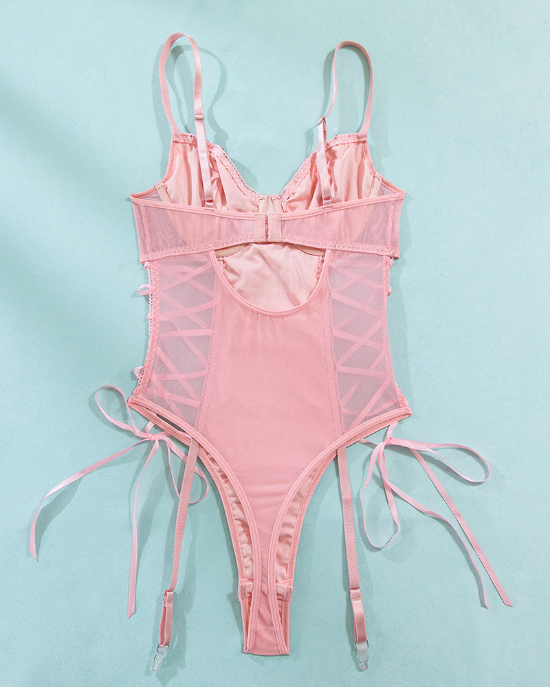 Mesh Erotic Butterfly Sequins Bodysuit Avidlove-Bodysuits - Tophatter Daily Deals