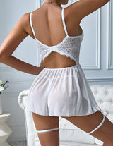 Lace Babydoll Chain Push Up with Garter Belt Avidlove-Babydolls - Tophatter Daily Deals