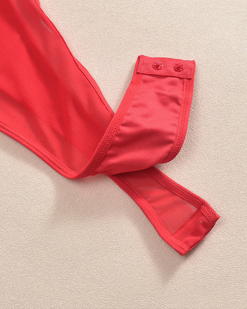 Hollow Mesh Sheer Bodysuits Avidlove-Bodysuits - Tophatter Daily Deals