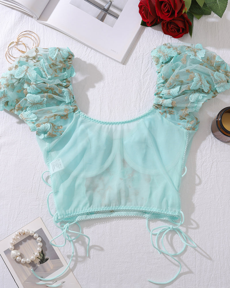 Embroidery 2-Piece Bra Panty Sets Avidlove-Corset - Tophatter Daily Deals