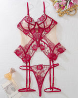 Cross Waist Corsets Lingerie Sets Wine Red Avidlove-Corset - Tophatter Daily Deals