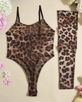 Mesh Sheer Bodysuits with Stockings Leopard Avidlove-Bodysuits - Tophatter Daily Deals