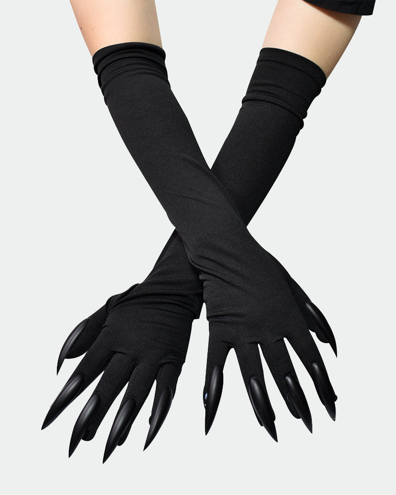 Long Nail Gloves Cosplay Demon Paw Black One Size Avidlove-Accessory - Tophatter Daily Deals