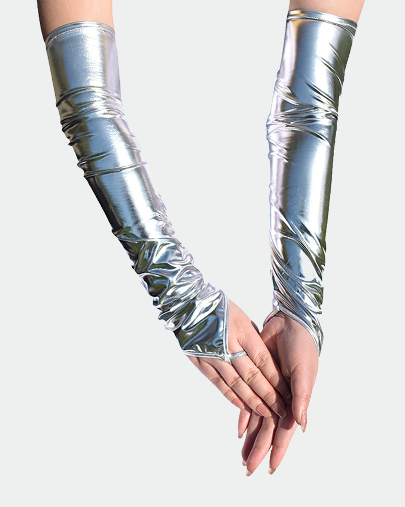 PU Leather Fingerless Floral Gloves Avidlove-Accessory - Tophatter Daily Deals