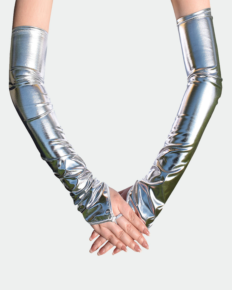 PU Leather Fingerless Floral Gloves Avidlove-Accessory - Tophatter Daily Deals