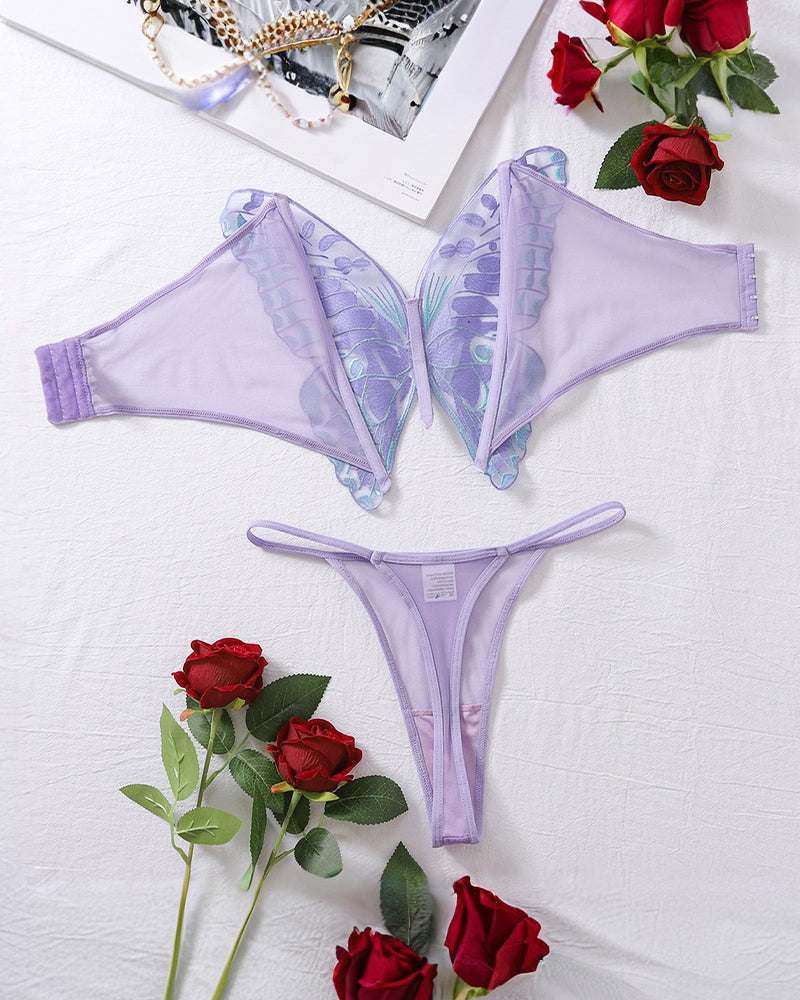 Butterfly Dreams 2 Piece Set Avidlove-Bra Sets - Tophatter Daily Deals