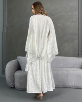Velvet Belted Robe with Lace Trim Avidlove-Nightgown - Tophatter Daily Deals