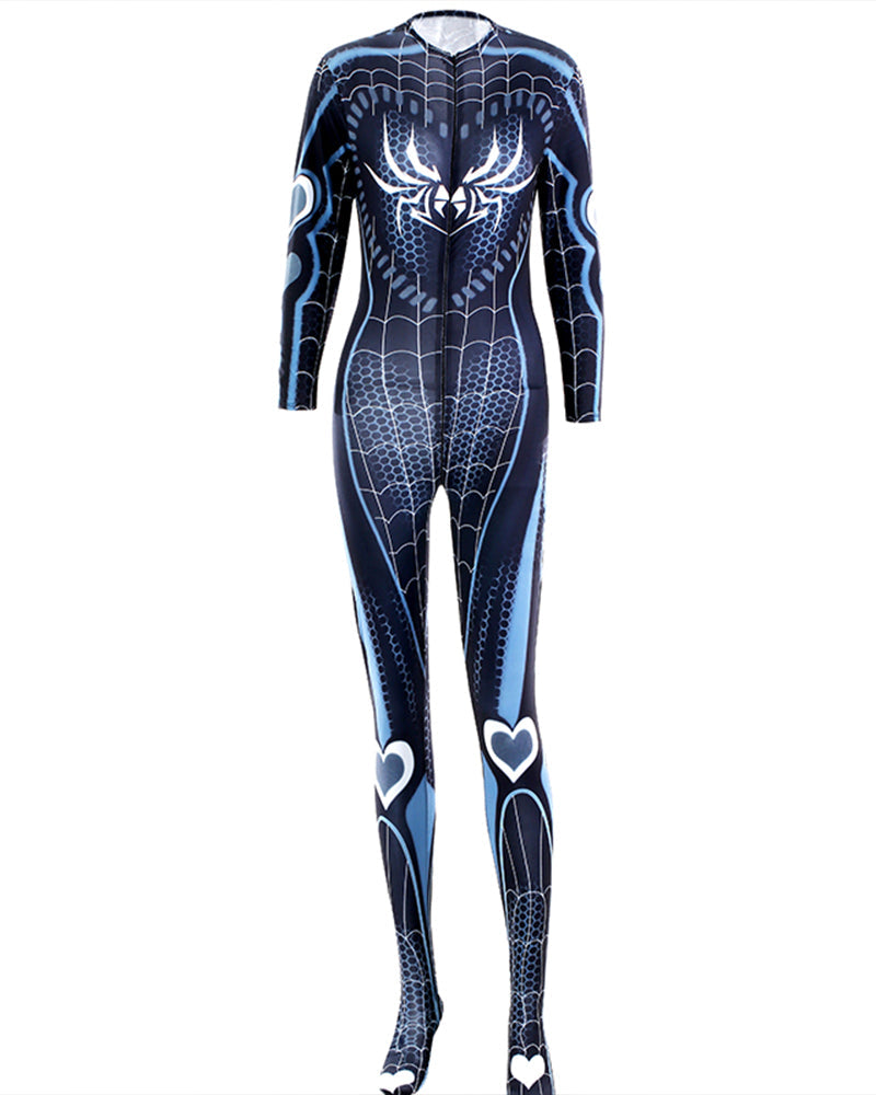 [88-165lb} Zipper Crotchless Spider Stocking Bodysuit Avidlove-Bodysuits - Tophatter Daily Deals