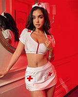 Nurse Uniform Skirt Set+ Headband Avidlove-Skirt Set - Tophatter Daily Deals