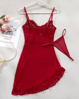 Floral Embroidery Mesh Lingerie Set Avidlove-Chemises - Tophatter Daily Deals